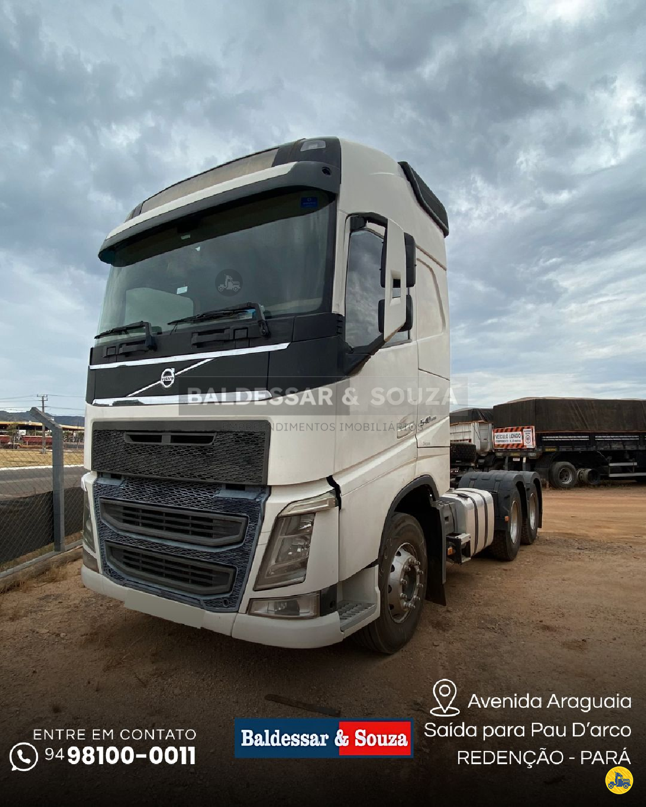 CAMINHAO VOLVO VOLVO FH 540 Cavalo Mecânico Cavalo 6x4 Baldessar e Souza Implementos Rodoviários CUMARU DO NORTE PARÁ PA